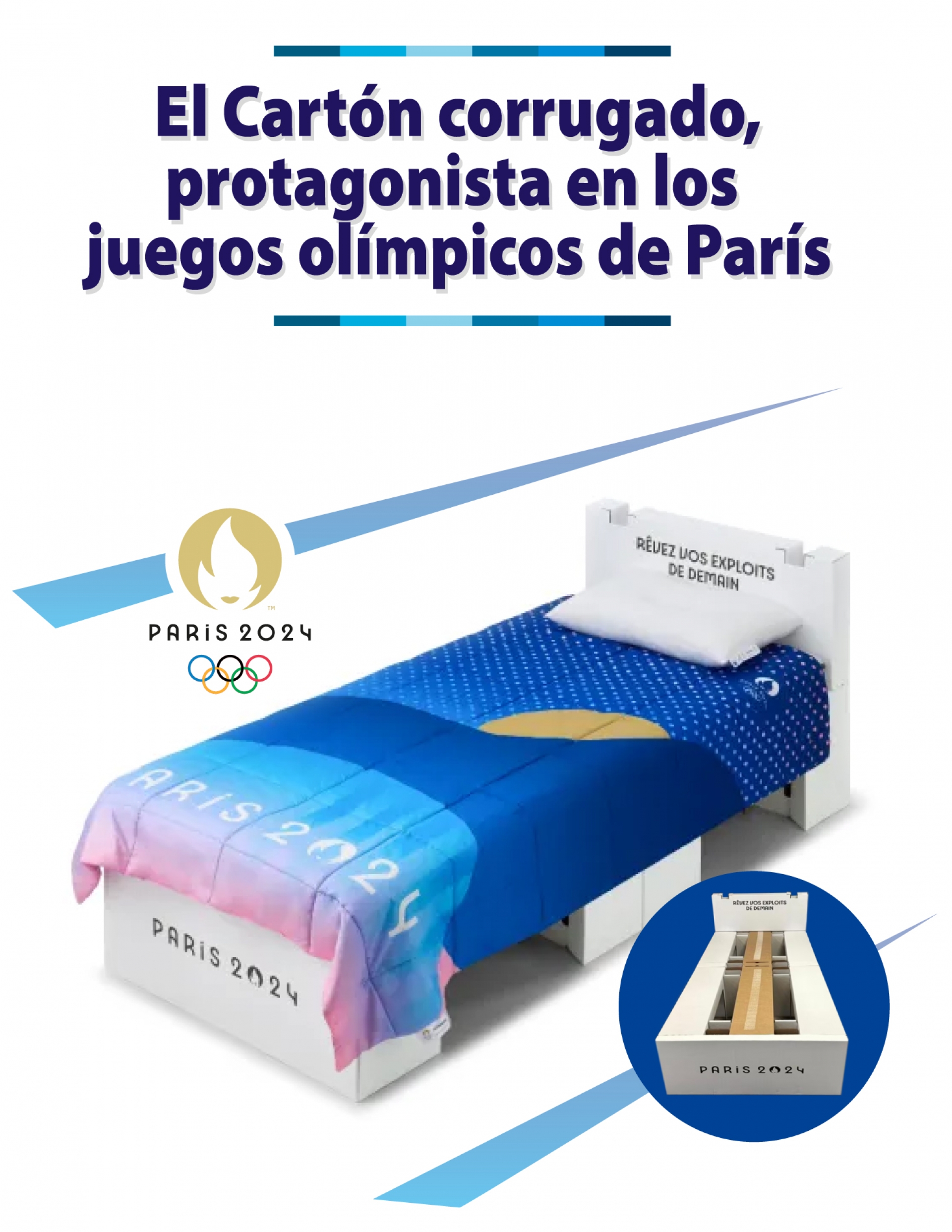 El cartón corrugado en los Olímpicos de París